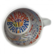 Кружка с принтом Happy Birthday